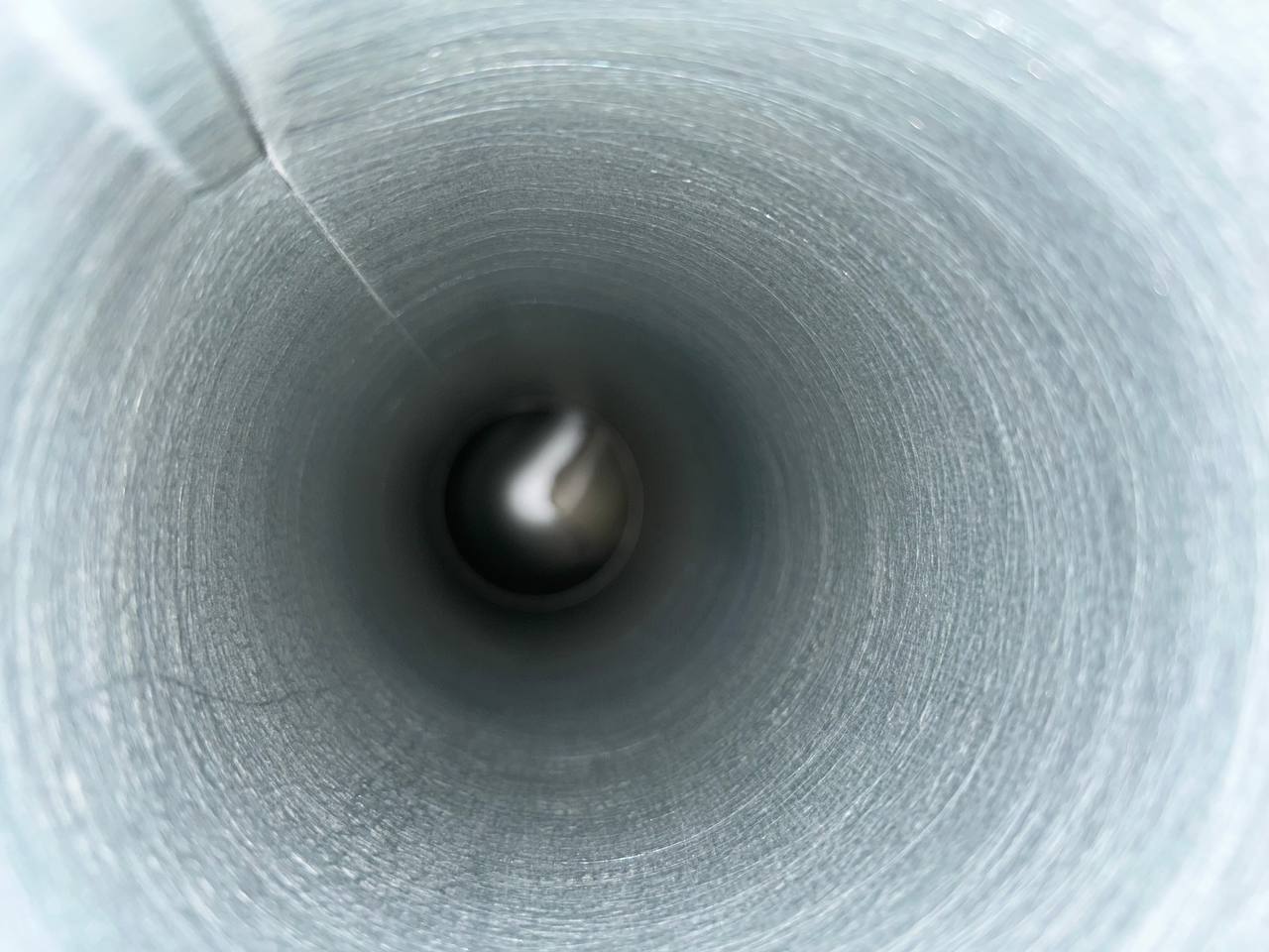 Dryer vent duct - after cleaning